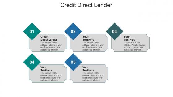 Credit direct lender ppt powerpoint presentation summary outfit cpb