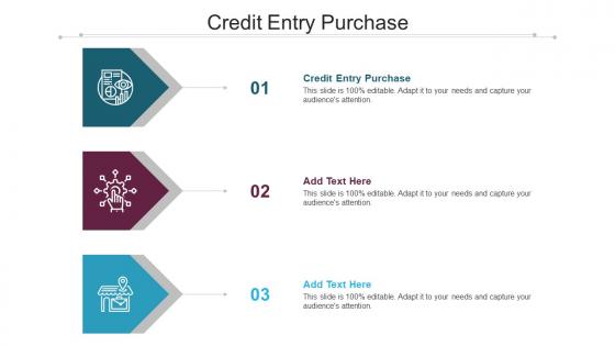 Credit Entry Purchase Ppt Powerpoint Presentation Professional Infographics Cpb