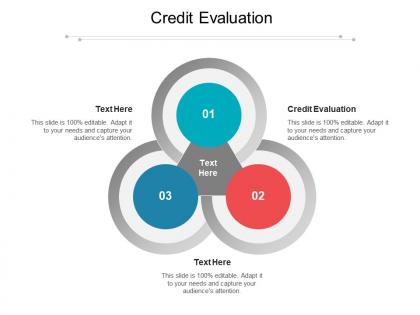 Credit evaluation ppt powerpoint presentation infographic template clipart images cpb
