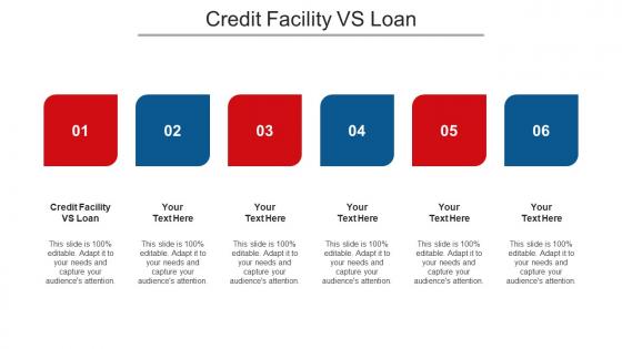 Credit Facility VS Loan Ppt Powerpoint Presentation Icon Rules Cpb