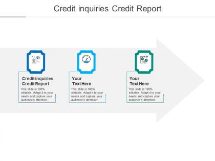 Credit inquiries credit report ppt powerpoint presentation layouts graphics cpb