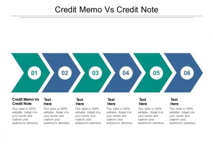 Credit memo vs credit note ppt powerpoint presentation file objects cpb