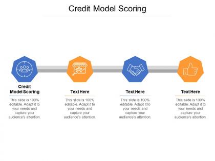 Credit model scoring ppt powerpoint presentation slides vector cpb