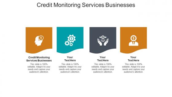 Credit monitoring services businesses ppt powerpoint presentation styles maker cpb