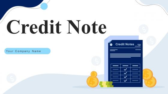 Credit Note Powerpoint Ppt Template Bundles
