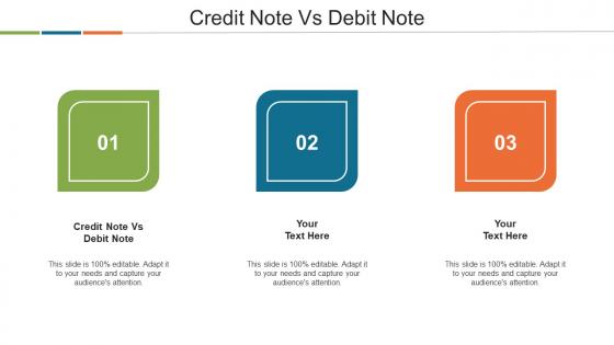 Credit Note Vs Debit Note Ppt Powerpoint Presentation File Summary Cpb