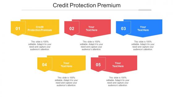Credit Protection Premium Ppt Powerpoint Presentation Icon Styles Cpb