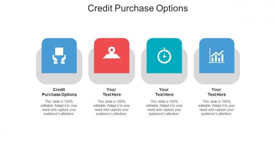 Credit purchase options ppt powerpoint presentation outline format ideas cpb