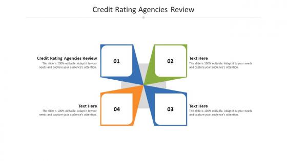 Credit rating agencies review ppt powerpoint presentation visual aids files cpb