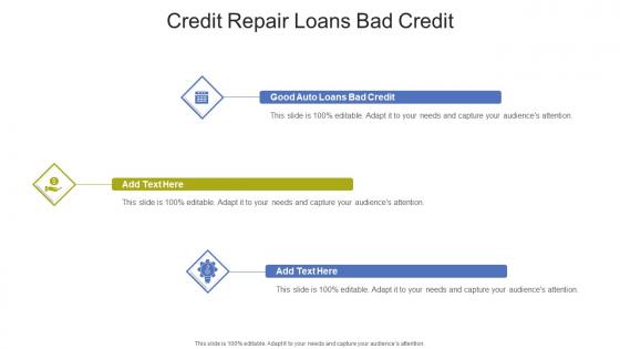 Credit Repair Loans Bad Credit In Powerpoint And Google Slides Cpb