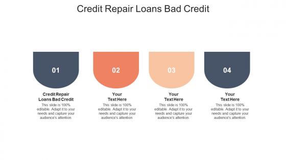 Credit repair loans bad credit ppt powerpoint presentation icon portfolio cpb