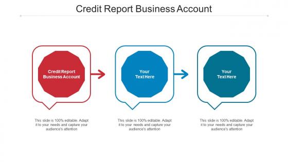 Credit Report Business Account Ppt Powerpoint Presentation Professional Slide Cpb