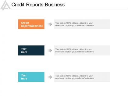 Credit reports business ppt powerpoint presentation infographics inspiration cpb