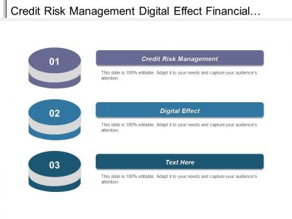 Credit risk management digital effect financial risk management cpb