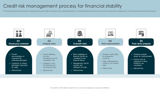 Credit Risk Management Process For Financial Stability