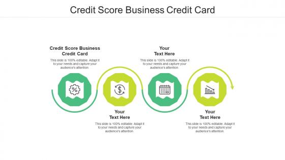 Credit score business credit card ppt powerpoint presentation gallery template