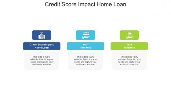 Credit score impact home loan ppt powerpoint presentation pictures format ideas cpb