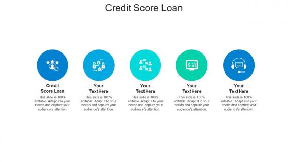 Credit score loan ppt powerpoint presentation inspiration cpb