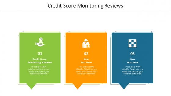 Credit score monitoring reviews ppt powerpoint presentation layouts designs download cpb