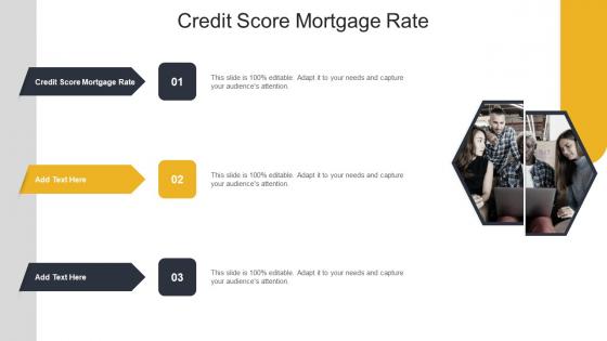 Credit Score Mortgage Rate In Powerpoint And Google Slides Cpb