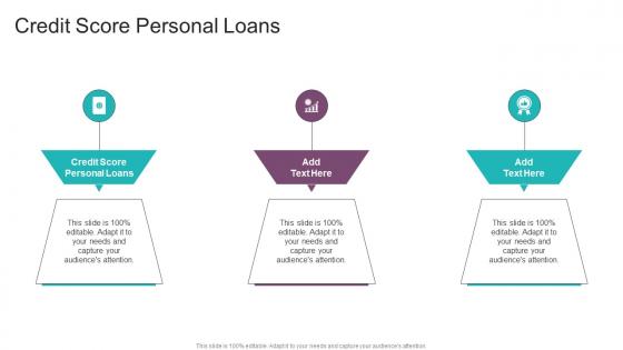 Credit Score Personal Loans In Powerpoint And Google Slides Cpb