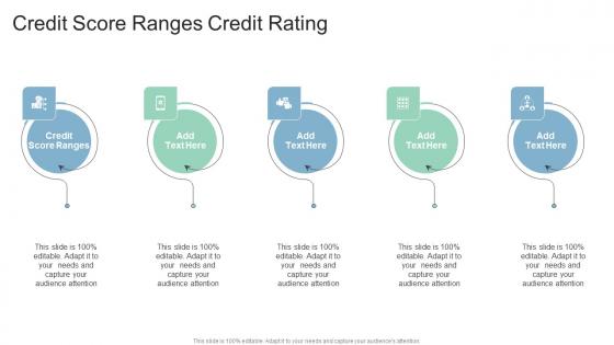 Credit Score Ranges Credit Rating In Powerpoint And Google Slides Cpb
