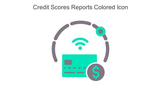 Credit Scores Reports Colored Icon In Powerpoint Pptx Png And Editable Eps Format
