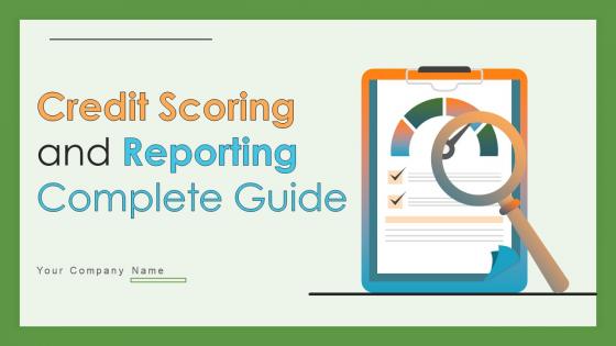 Credit Scoring And Reporting Complete Guide Fin CD