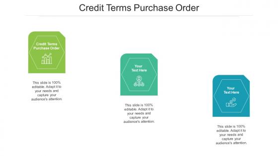 Credit Terms Purchase Order Ppt Powerpoint Presentation File Model Cpb