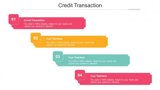Credit Transaction Ppt Powerpoint Presentation Styles Tips Cpb