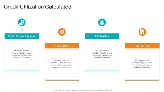 Credit Utilization Calculated In Powerpoint And Google Slides Cpb