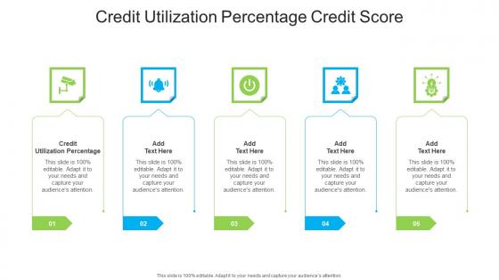 Credit Utilization Percentage Credit Score In Powerpoint And Google Slides Cpb
