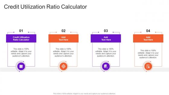 Credit Utilization Ratio Calculator In Powerpoint And Google Slides Cpb