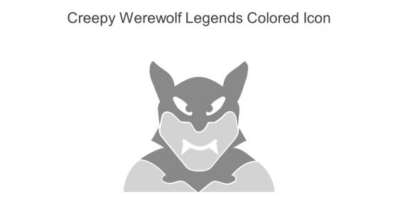 Creepy Werewolf Legends Colored Icon In Powerpoint Pptx Png And Editable Eps Format