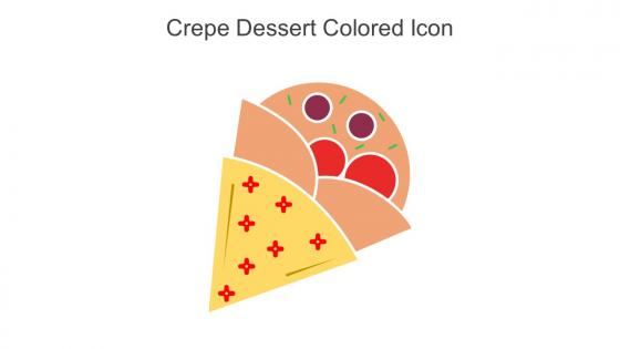Crepe Dessert Colored Icon In Powerpoint Pptx Png And Editable Eps Format