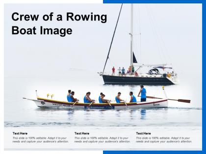 Crew of a rowing boat image