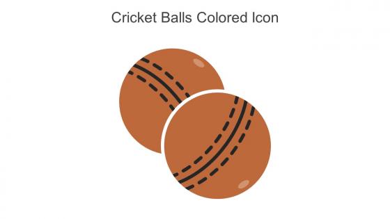 Cricket Balls Colored Icon In Powerpoint Pptx Png And Editable Eps Format