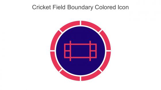 Cricket Field Boundary Colored Icon In Powerpoint Pptx Png And Editable Eps Format