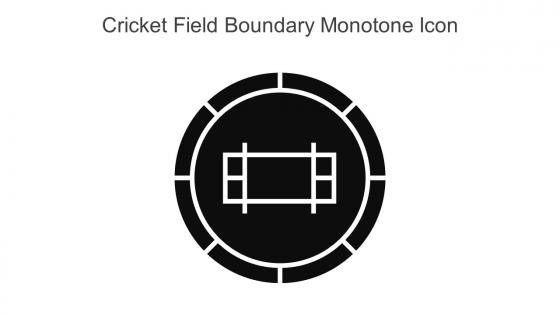 Cricket Field Boundary Monotone Icon In Powerpoint Pptx Png And Editable Eps Format