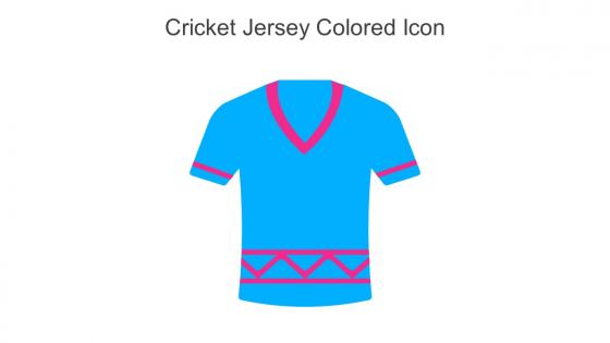 Cricket Jersey Colored Icon In Powerpoint Pptx Png And Editable Eps Format