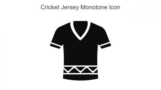 Cricket Jersey Monotone Icon In Powerpoint Pptx Png And Editable Eps Format