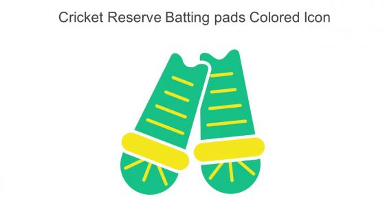 Cricket Reserve Batting Pads Colored Icon In Powerpoint Pptx Png And Editable Eps Format