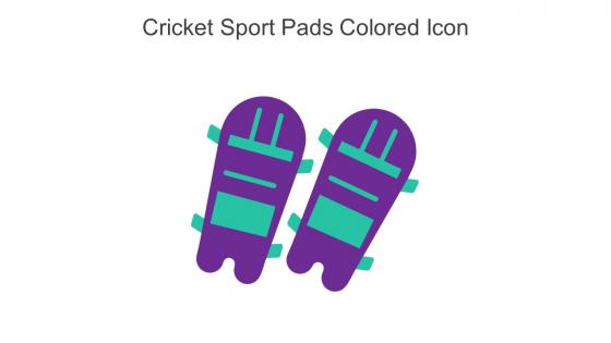 Cricket Sport Pads Colored Icon In Powerpoint Pptx Png And Editable Eps Format
