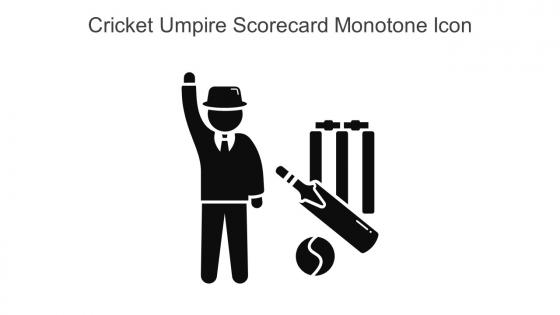 Cricket Umpire Scorecard Monotone Icon In Powerpoint Pptx Png And Editable Eps Format