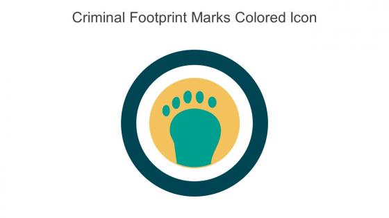 Criminal Footprint Marks Colored Icon In Powerpoint Pptx Png And Editable Eps Format