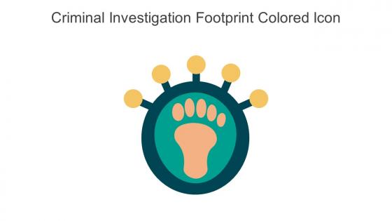 Criminal Investigation Footprint Colored Icon In Powerpoint Pptx Png And Editable Eps Format
