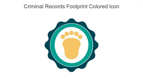 Criminal Records Footprint Colored Icon In Powerpoint Pptx Png And Editable Eps Format