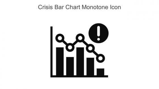 Crisis Bar Chart Monotone Icon In Powerpoint Pptx Png And Editable Eps Format