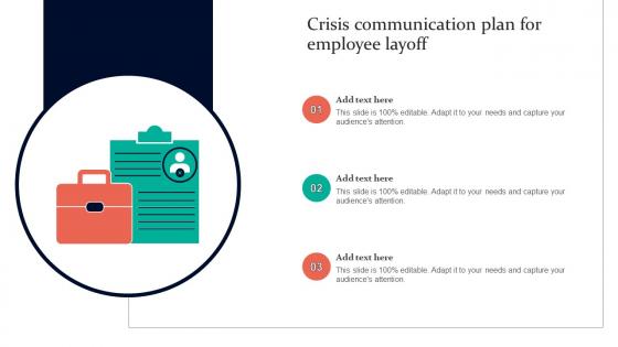 Crisis Communication Plan For Employee Layoff