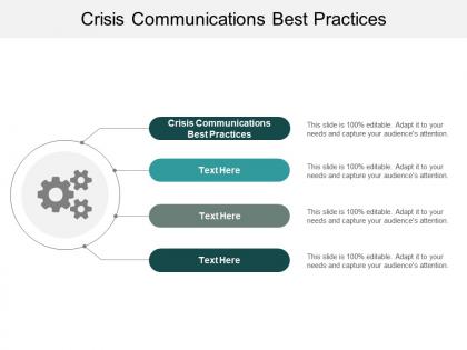 Crisis communications best practices ppt powerpoint presentation model topics cpb
